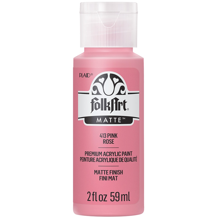 Shop Plaid FolkArt ® Acrylic Colors - Pink Frosting, 2 oz. - 36252 - 36252