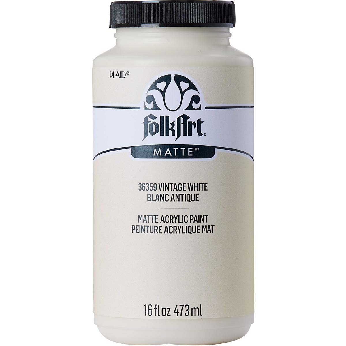 Shop Plaid FolkArt ® Multi-Surface Satin Acrylic Paints - Titanium White, 2  oz. - 2938 - 2938
