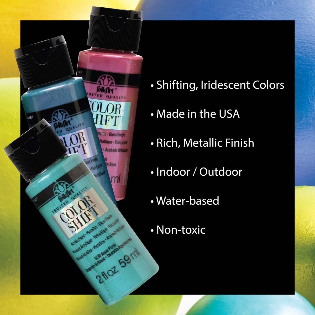 Shop Plaid FolkArt ® Color Shift™ Acrylic Paint - Purple Flash, 2 oz. -  5132 - 5132