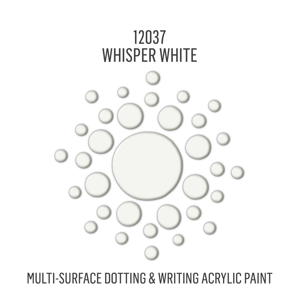 FolkArt Dots Acrylic Paint - Whisper White, 2 oz