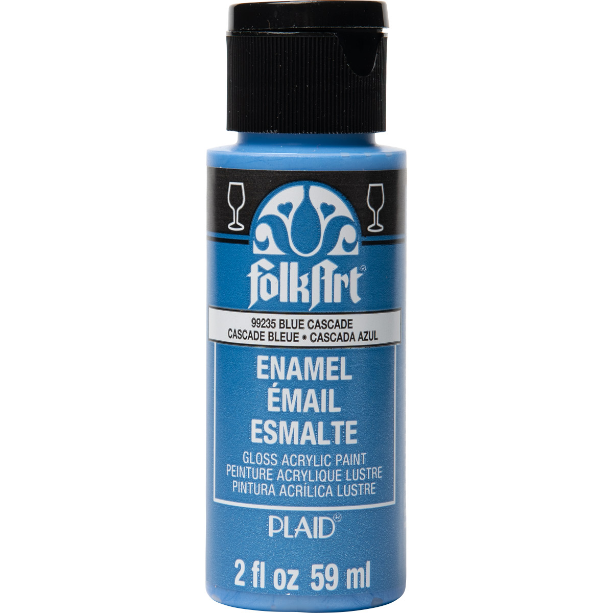 Shop Plaid FolkArt ® Enamels™ - Metallic Blue Cascade, 2 oz. - 99235 - 99235 | Plaid Online