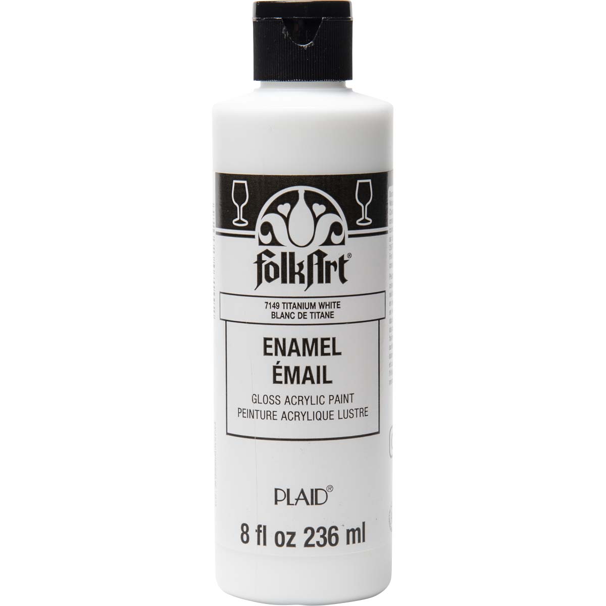 Shop Plaid FolkArt ® Enamels™ - Titanium White, 8 oz. - 7149 - 7149