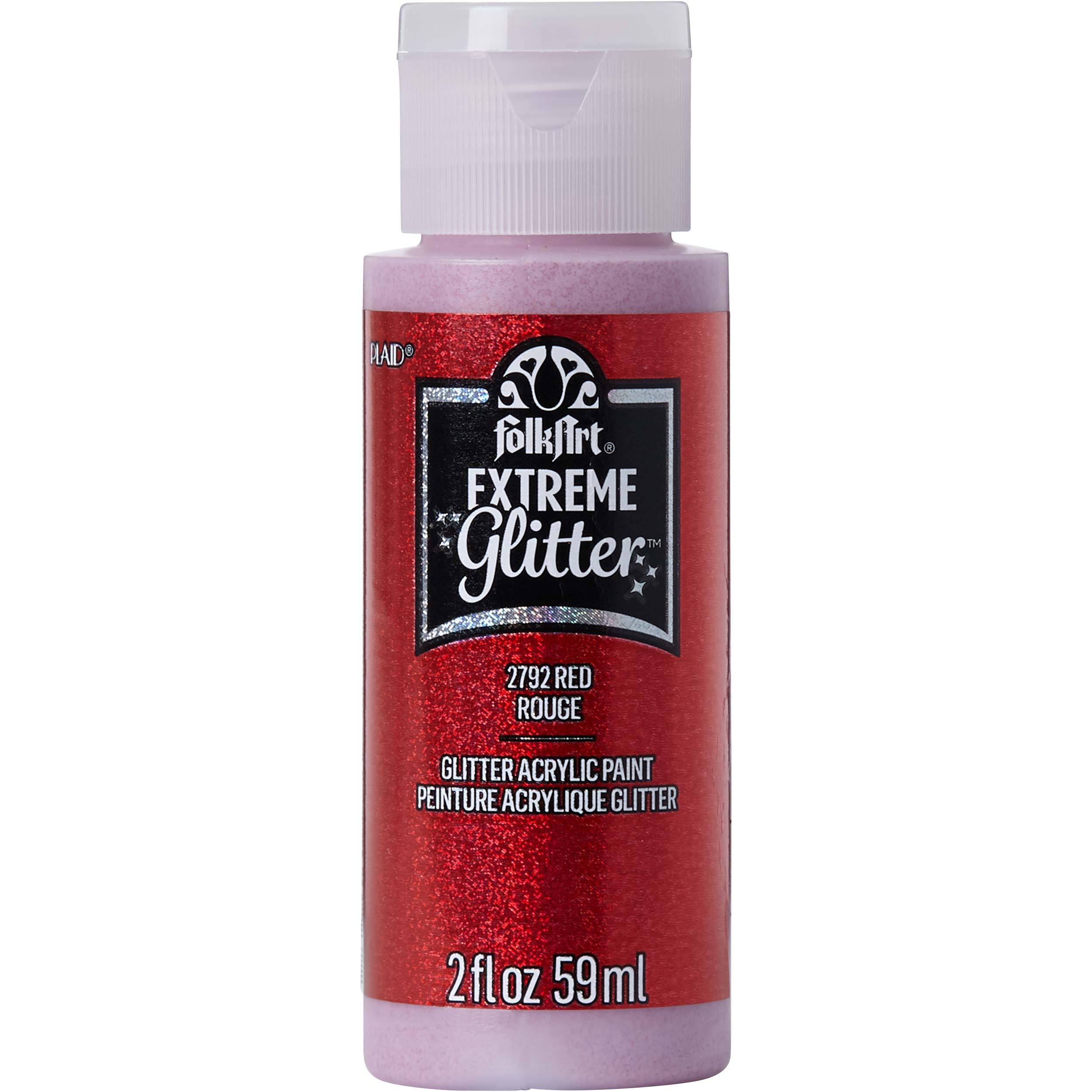 Shop Plaid FolkArt ® Extreme Glitter™ - Red, 2 oz. - 2792 - 2792