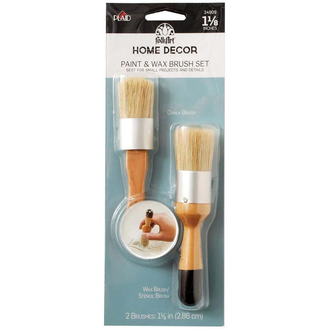 Shop Plaid FolkArt ® Home Decor™ Brushes - Chalk & Wax Brush set - 34909 -  34909