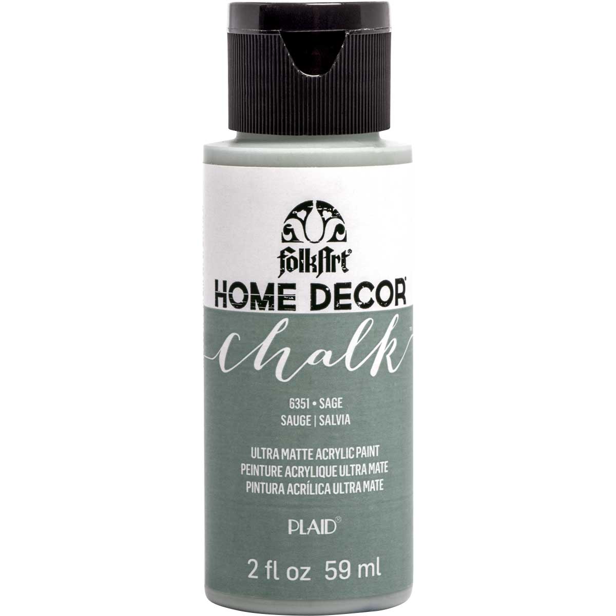 Shop Plaid FolkArt Home Decor Chalk - Sage, 2 oz. - 6351 - 6351 | Plaid Online
