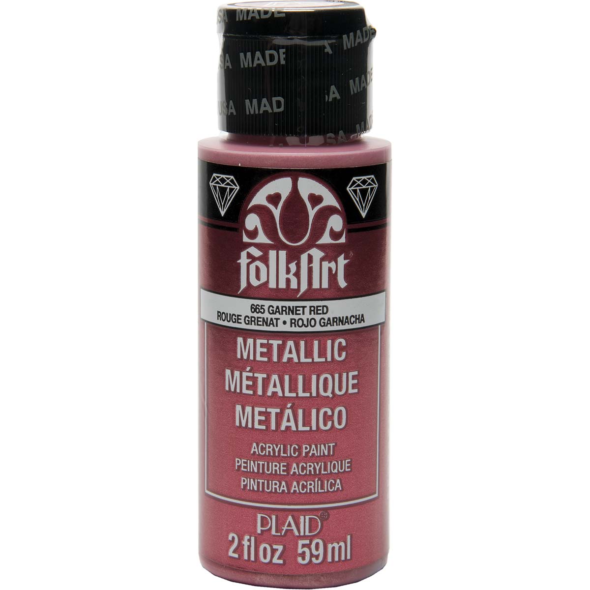 Shop Plaid FolkArt ® Metallics - Gunmetal Gray, 2 oz. - 667 - 667
