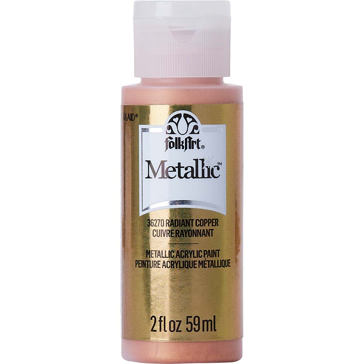 Shop Plaid FolkArt ® Sugar Metallic™ Acrylic Paint - Pink Copper, 2 oz. -  50904 - 50904