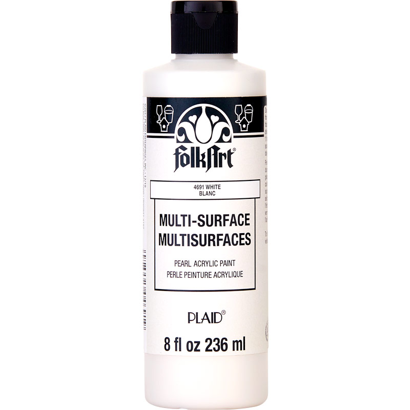 Shop Plaid FolkArt ® Multi-Surface Pearl Acrylic Paints - White, 8