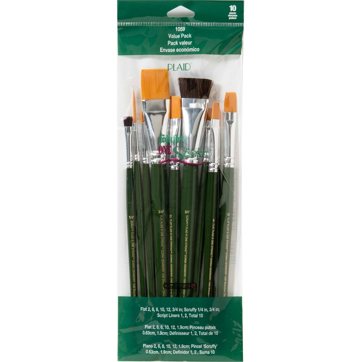 Shop Plaid FolkArt ® One Stroke™ Brushes Brush Sets