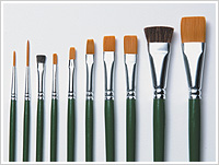 Plaid 1172 Scruffy Brush Natural Bristle Paint Brush Folk Art One