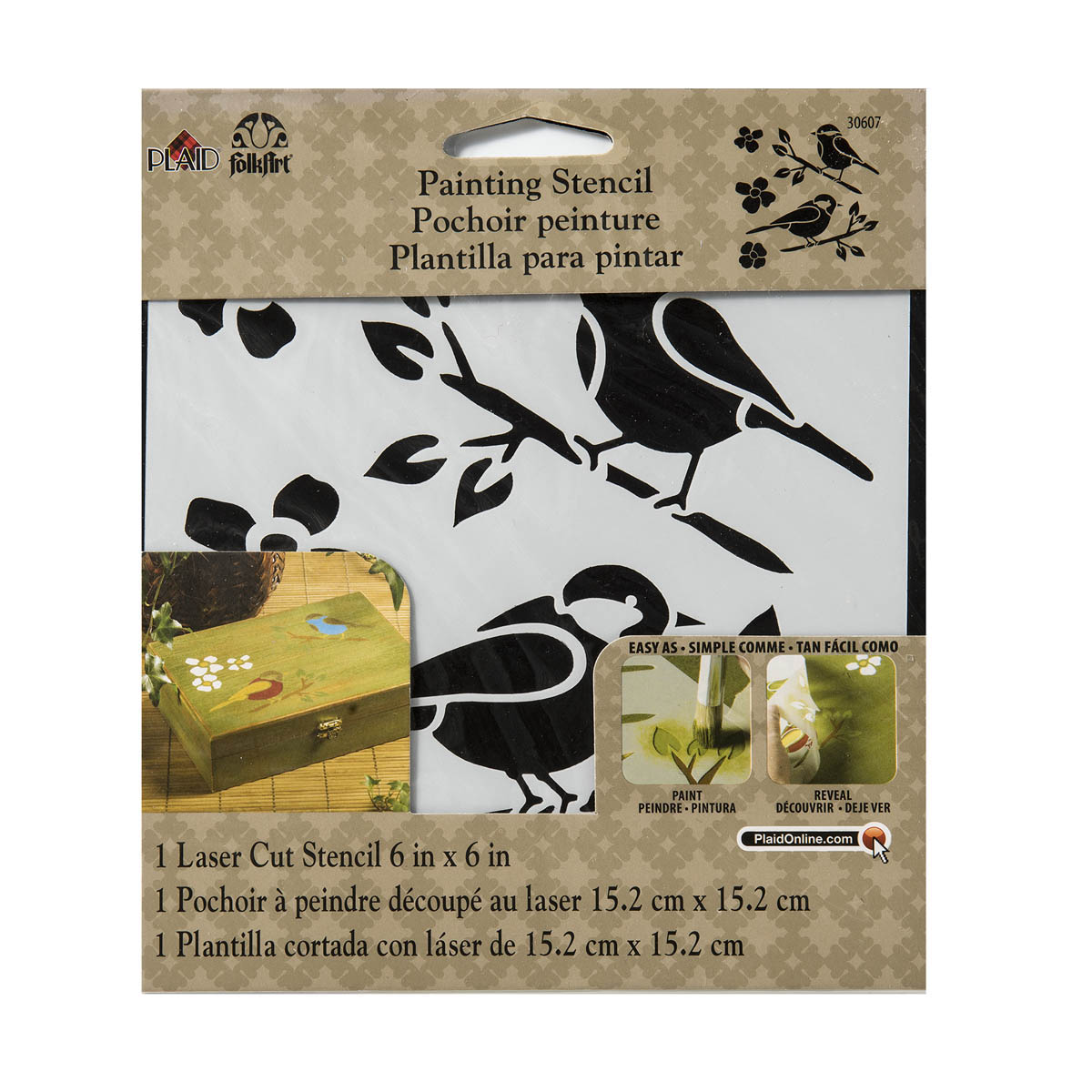 Shop Plaid FolkArt ® Painting Stencils - Small - Birds - 30607 - 30607