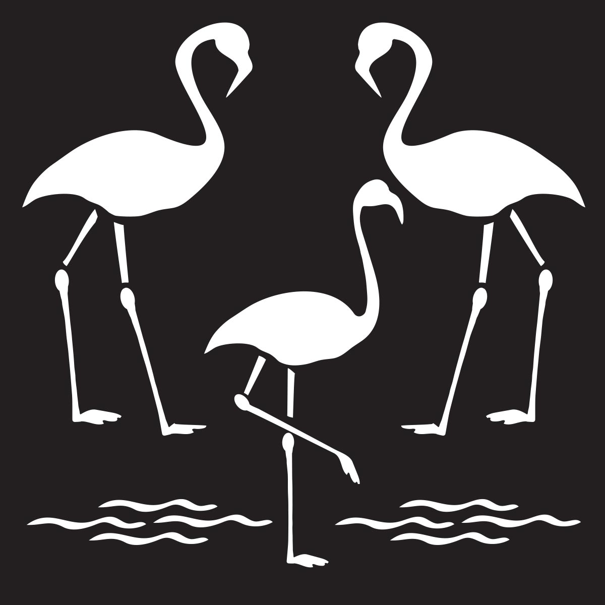 shop plaid folkart painting stencils small flamingo