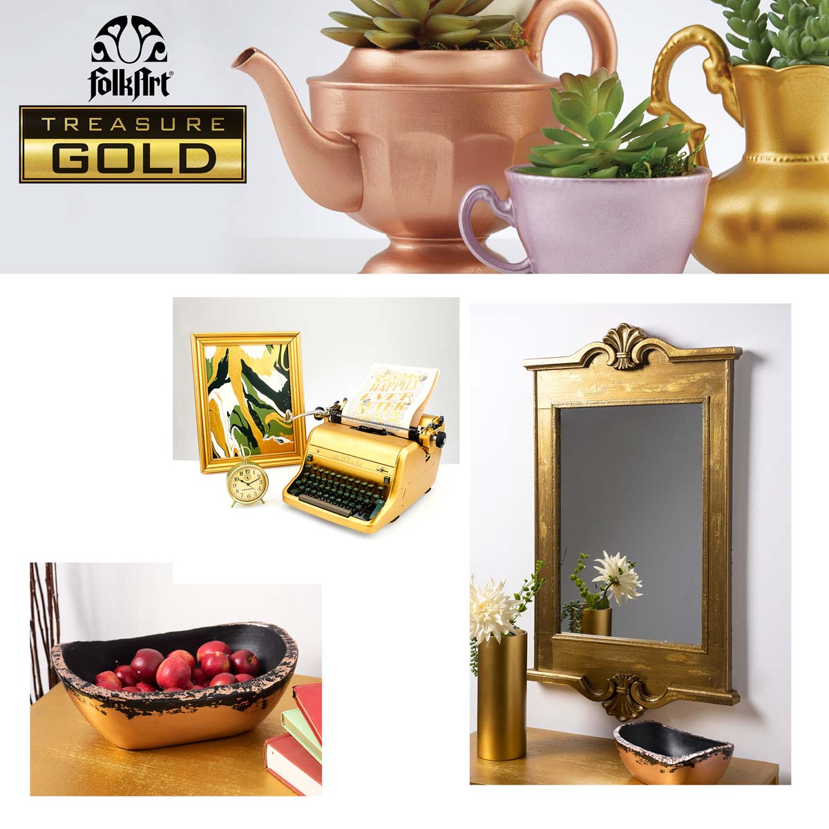 Shop Plaid FolkArt ® Treasure Gold™ - Gold, 2 oz. - 3081 - 3081