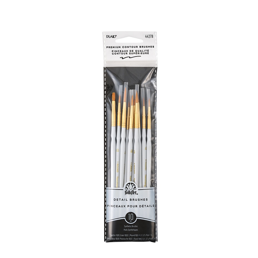 Shop Plaid Folkart ® Brush Sets - Detail Brush Set, 10 pc. - 44278 - 44278