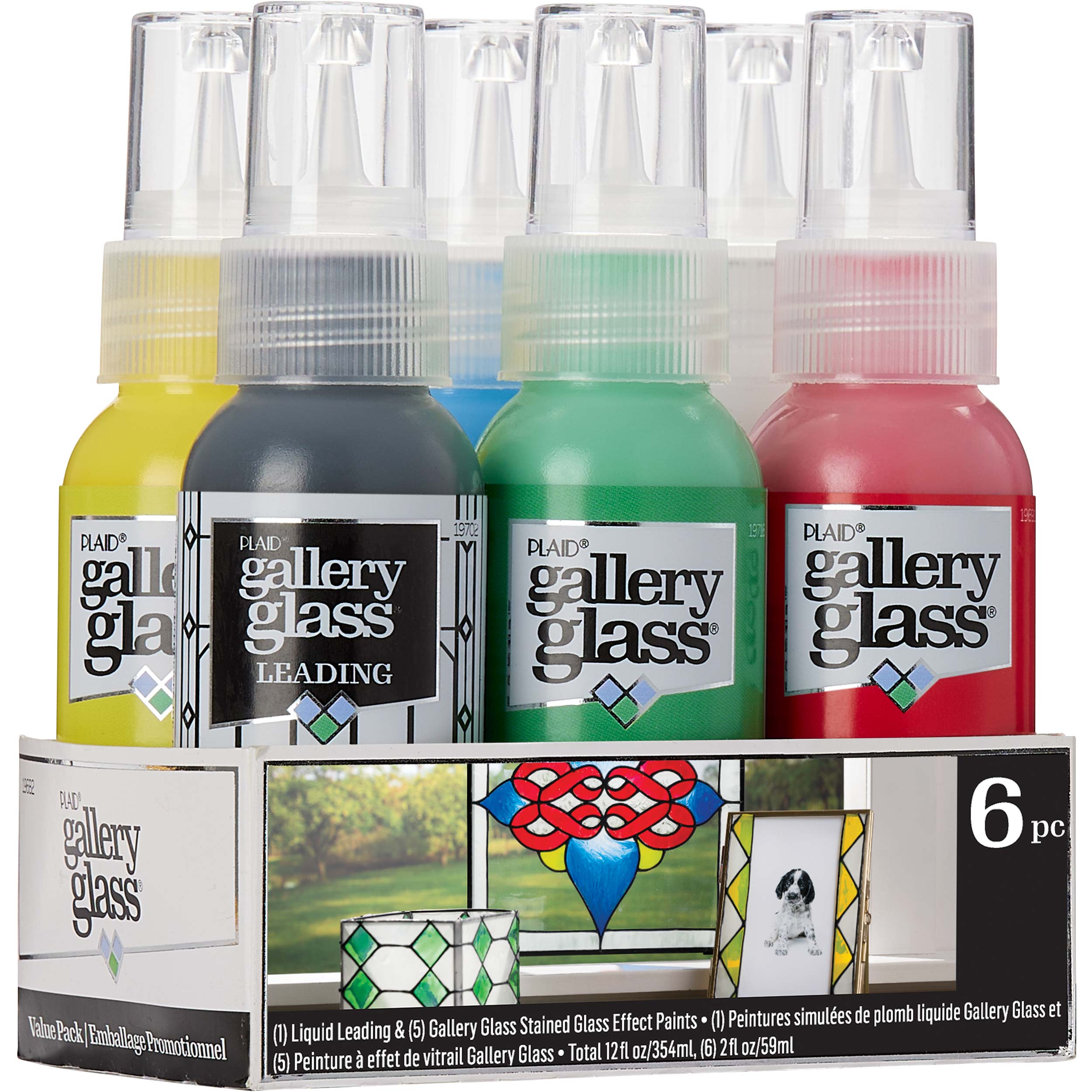 Shop Plaid Gallery Glass ® Paint Set - Basic, 6 pc - 19682 - 19682