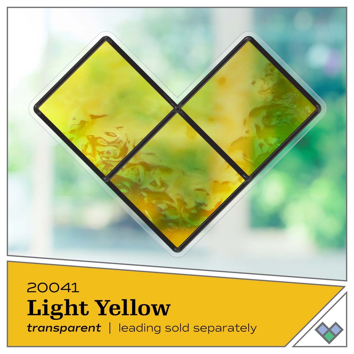 Plaid GALLERY GLASS 59ML Stained Glass Effect Paint Harvest Yellow 17044  Window