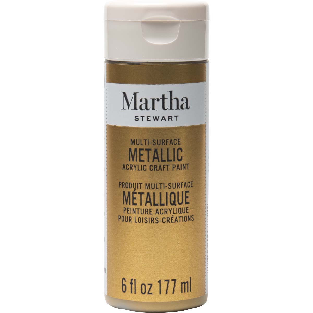Shop Plaid Martha Stewart ® Multi-Surface Metallic Acrylic Craft Paint -  Gold, 6 oz. - 33583CA - 33583CA
