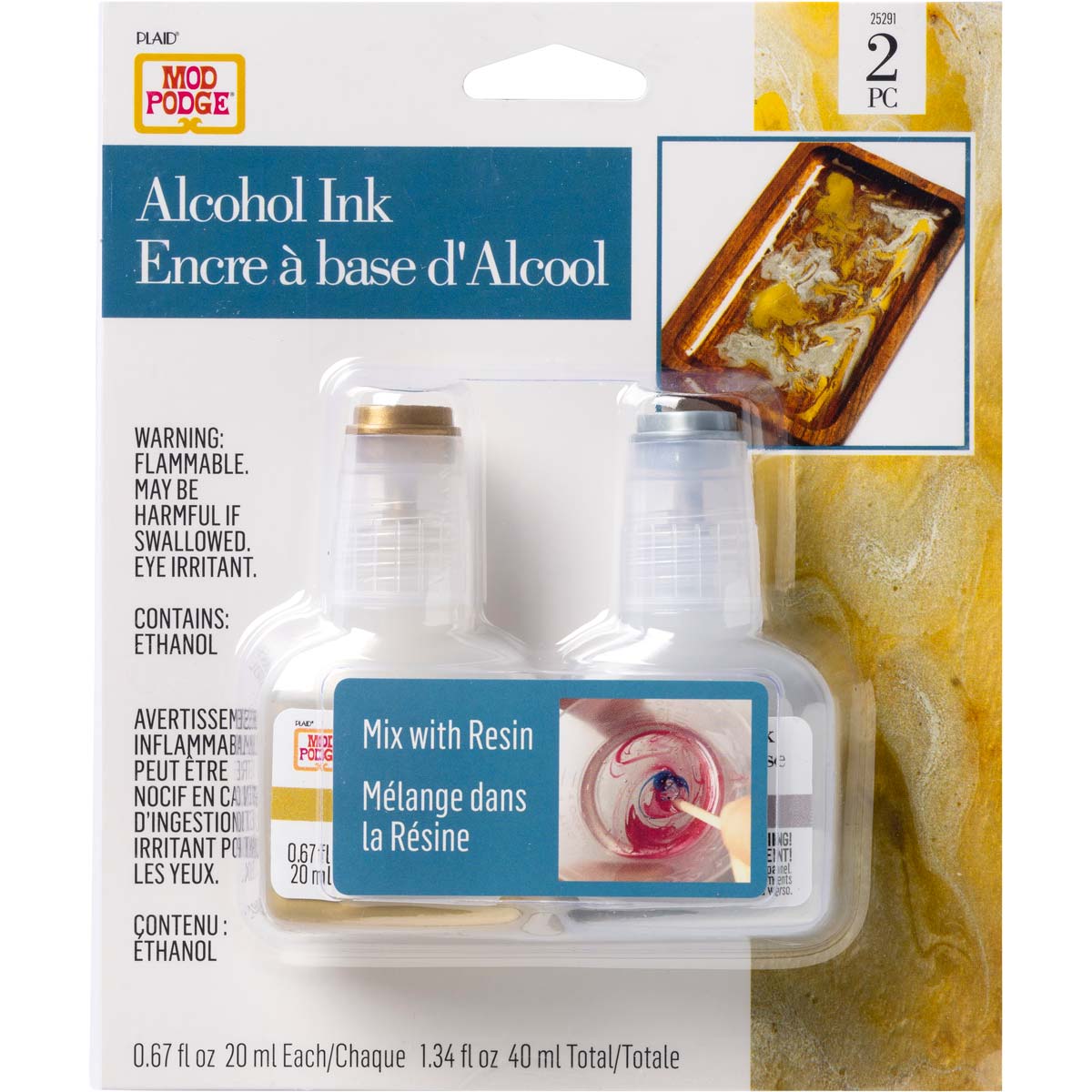 Shop Plaid Mod Podge ® Alcohol Ink Set - Metallics, 2 pc. - 25291 - 25291