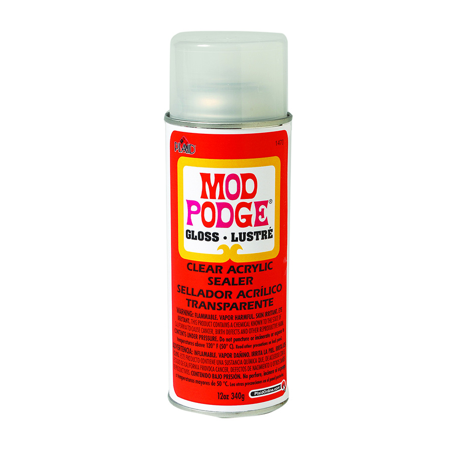  Mod Podge - 1469 Clear Acrylic Sealer, 12 ounce, Matte &  Dishwasher Safe Waterbase Sealer, Glue and Finish (16-Ounce), CS25139 Gloss