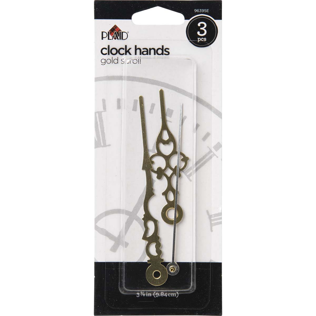 3-7/8" - 96395E Plaid Accessories Details about   Clock Hands Scroll Gold 3 pc 