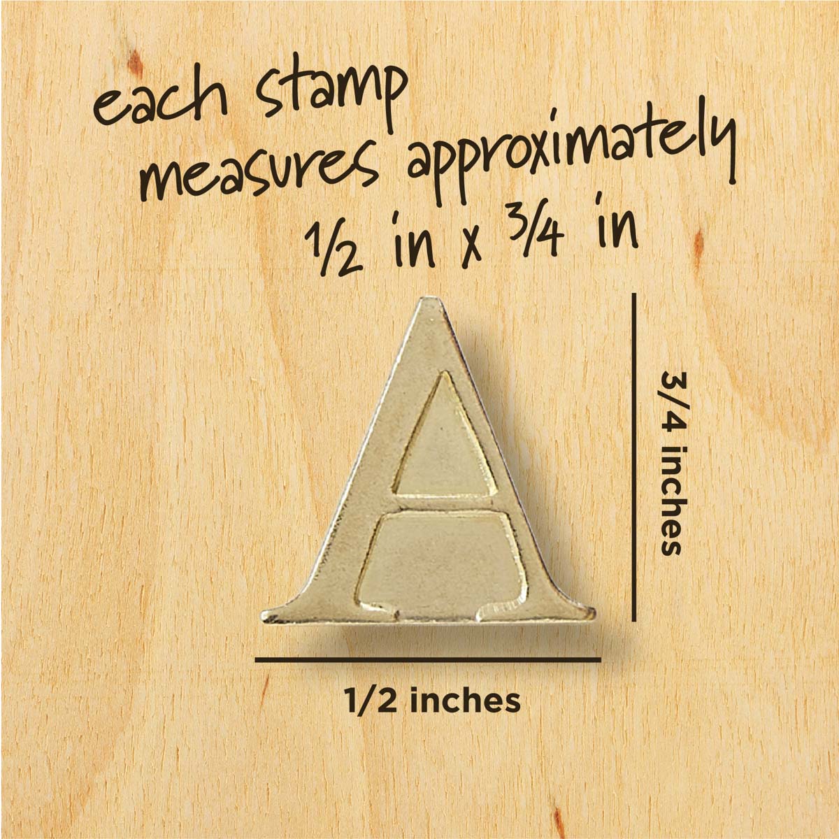 1 Set Wood Burning Tips Copper Letter Wood Burning Tool Alphabet Burning Tips, Size: 1.1X0.8cm