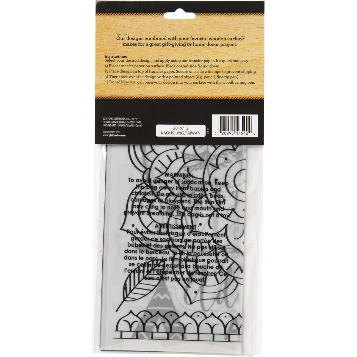 Shop Plaid Plaid ® Wood Burning Pattern Sheets, 5 pc. - 17540E - 17540E