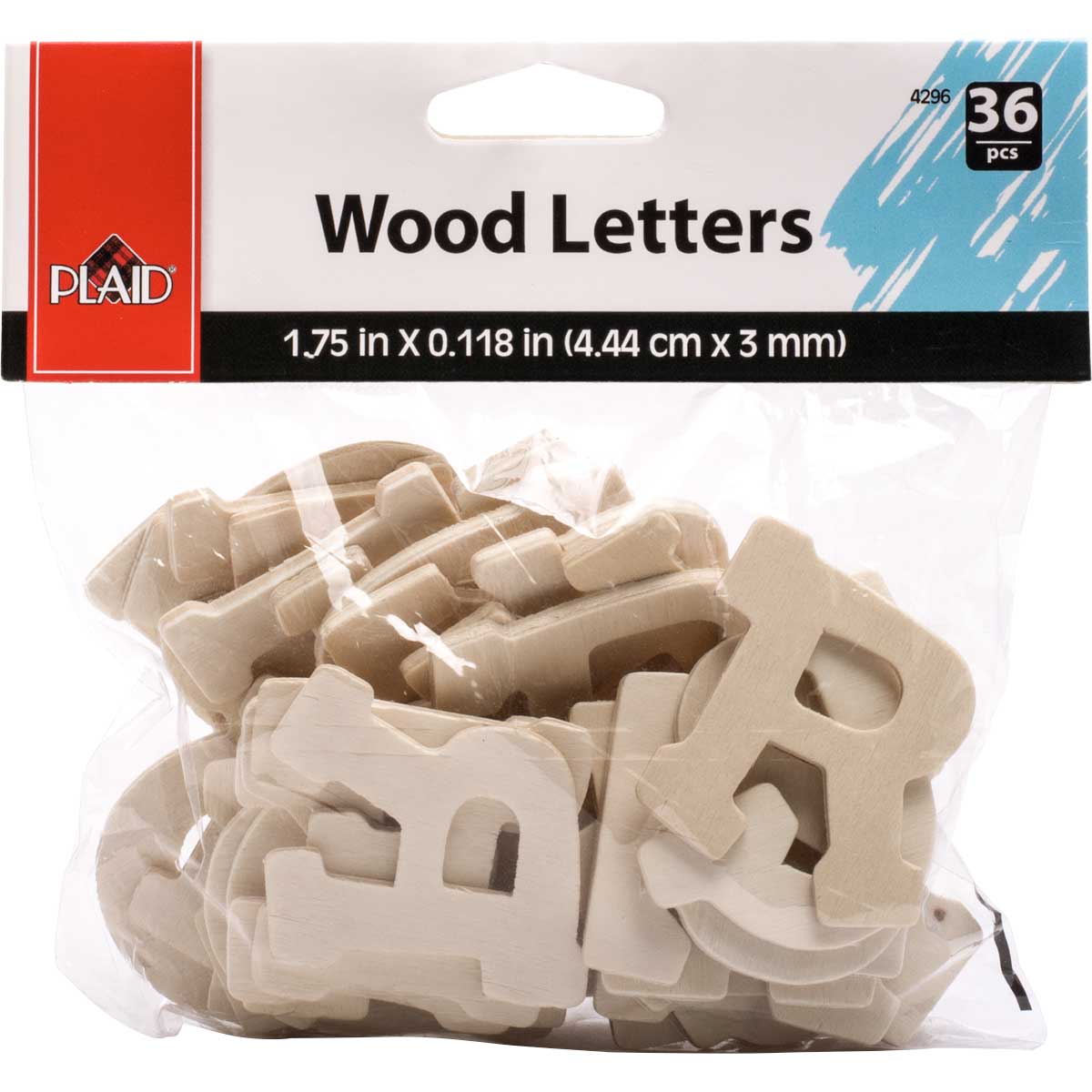 66 Pcs Wooden Letters 5 Inch 2 Hole Hangable Paintable