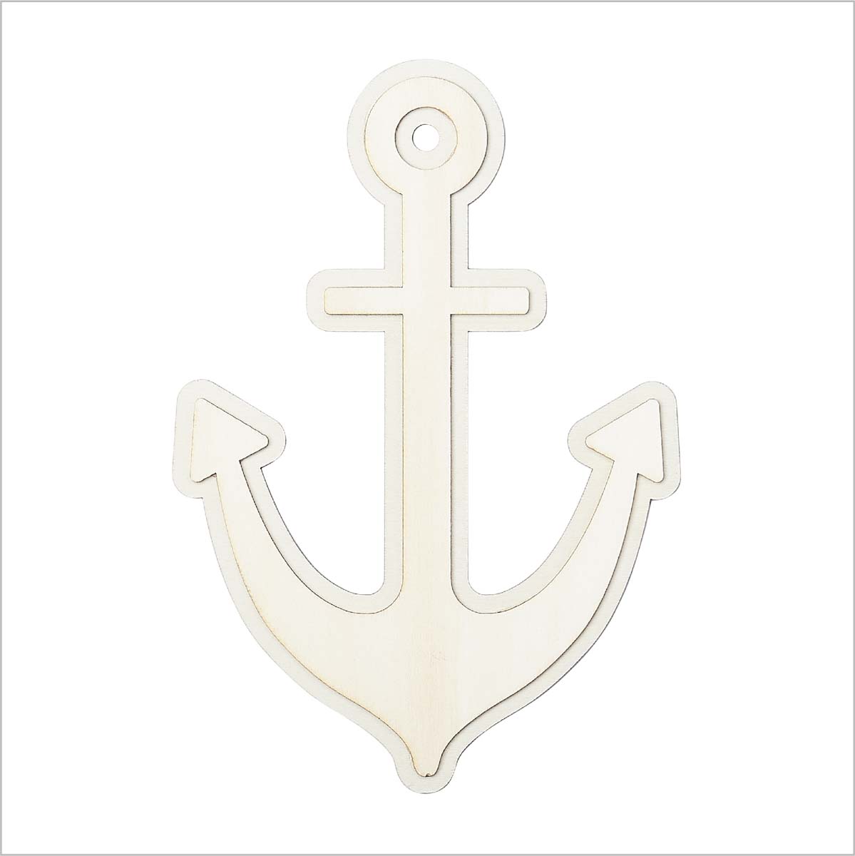 Anchor Unfinished Wood Cutouts Variety Of Sizes / Artistic Craft