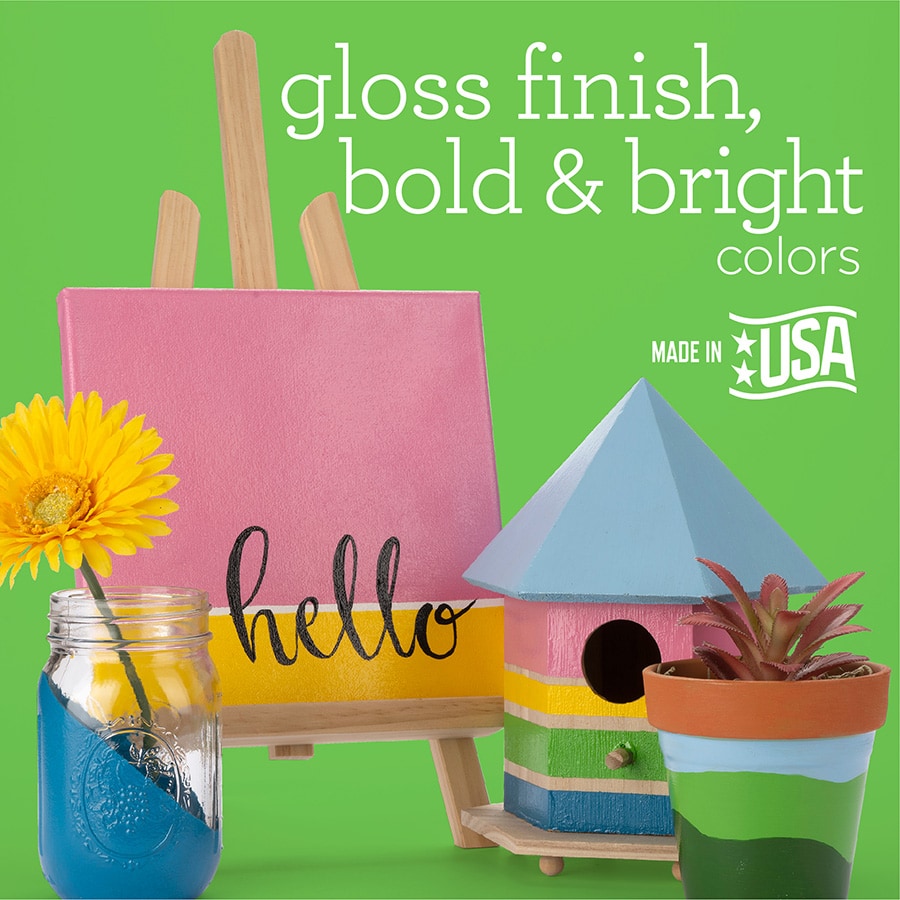 Shop Plaid Apple Barrel ® Gloss™ 12pc Paint Set - Glossy Brights