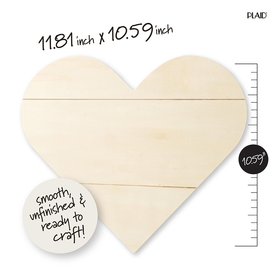 Shop Plaid Plaid ® Wood Surfaces - Heart Sign Bundle 4pc - 96429 - 96429