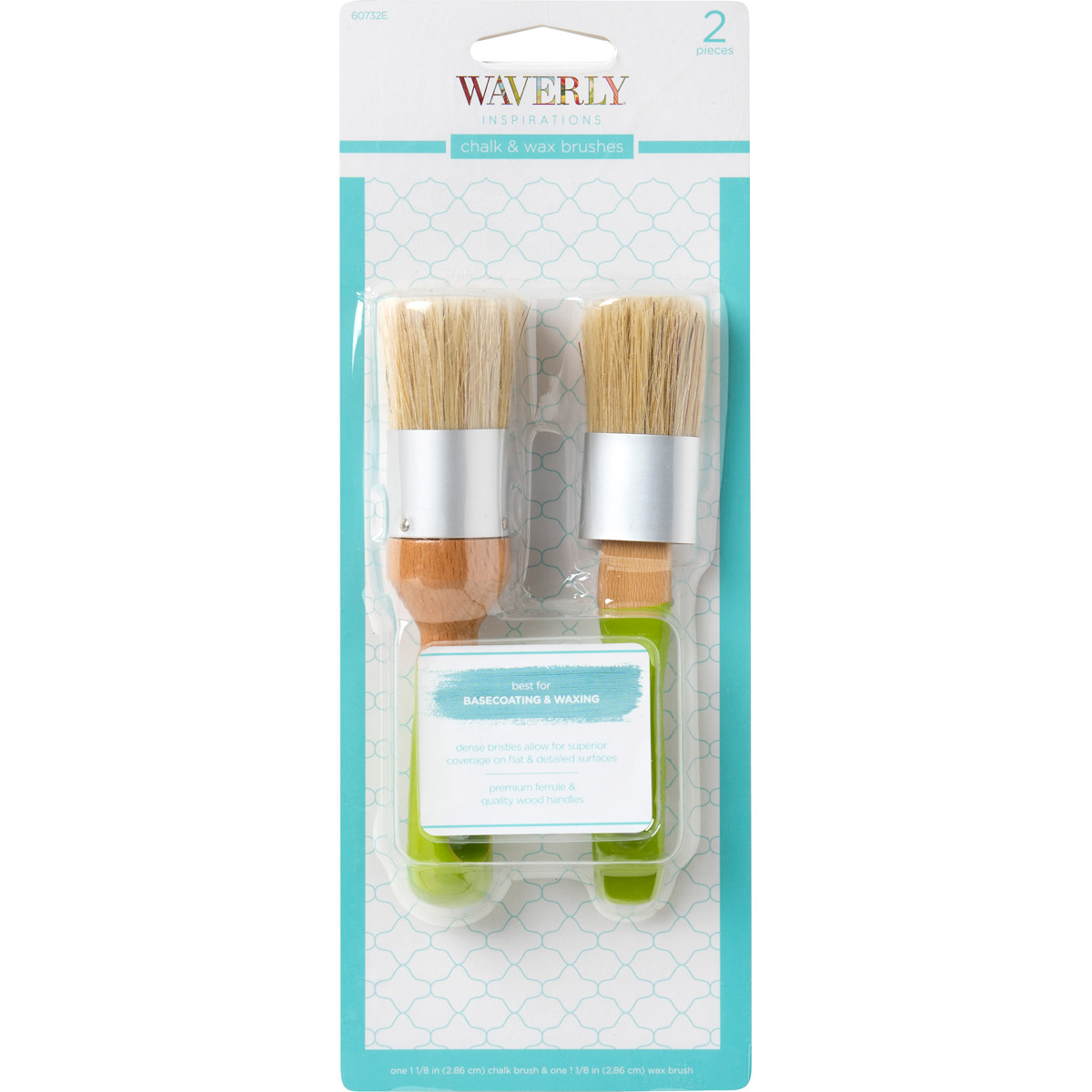 Waverly Inspirations Stencil Paint Brushes Set of Two 1 and 5/8 
