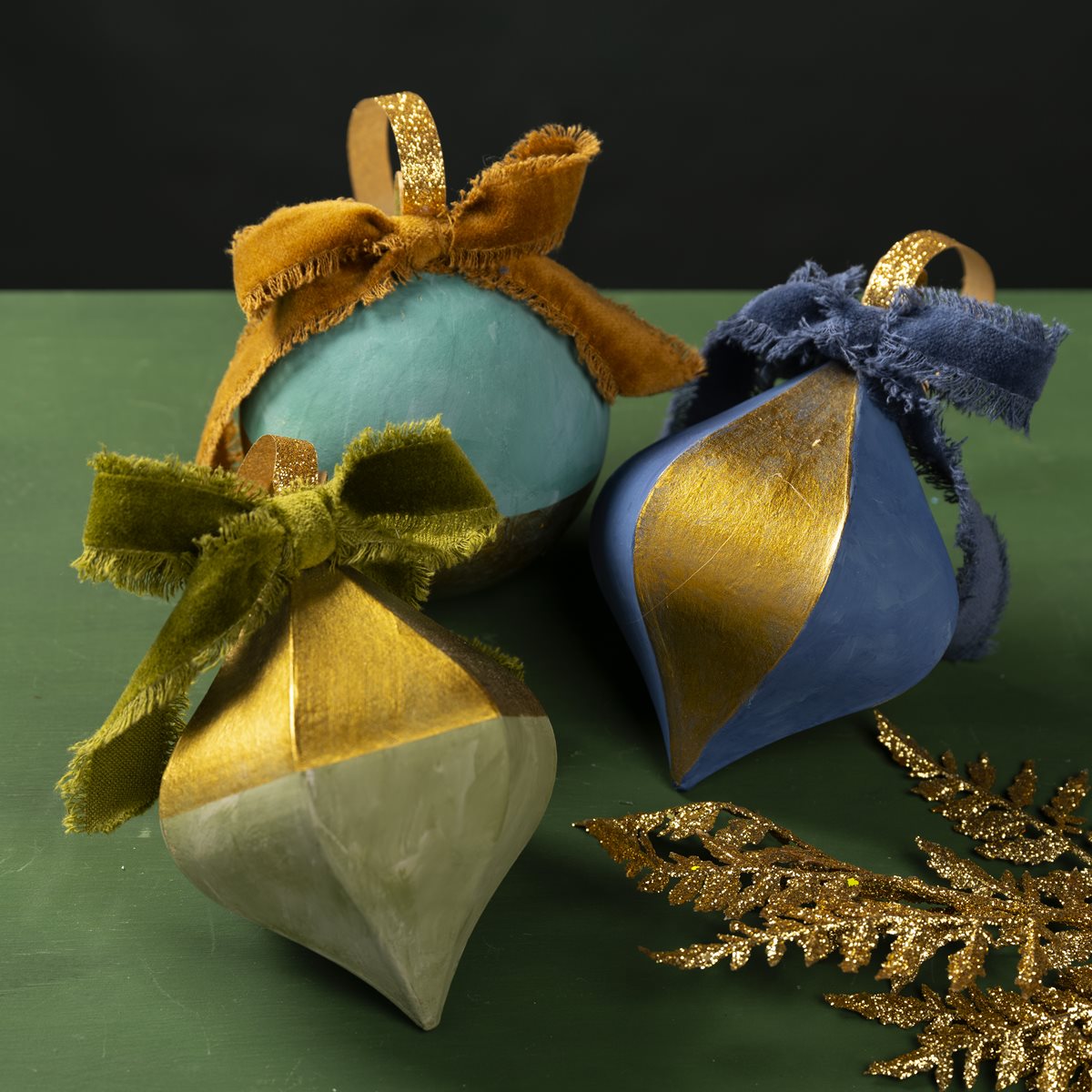 FolkArt Faux Velvet Ornaments - Project