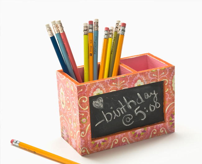Chalkboard Pencil Box - Project