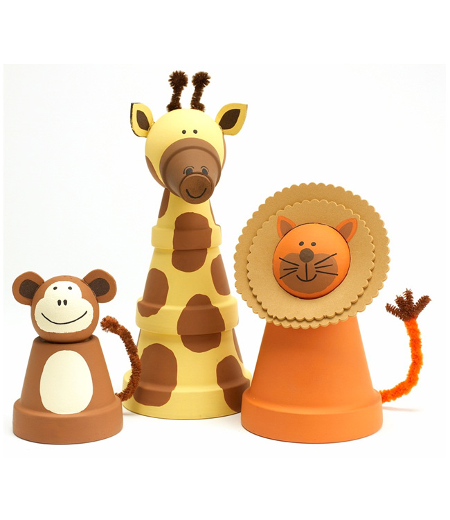 Clay Pot Animals - Project | Plaid Online