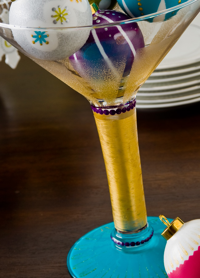 Champagne Glass Centerpiece