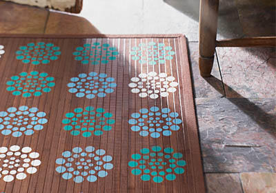 Stenciled Wood Rug - Project | Plaid Online