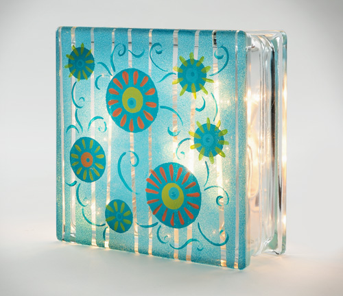 How to make a decorative glass block 