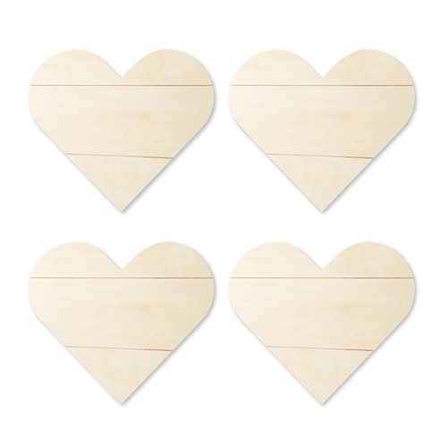 Plaid ® Wood Surfaces - Heart Sign Bundle 4pc - 96429