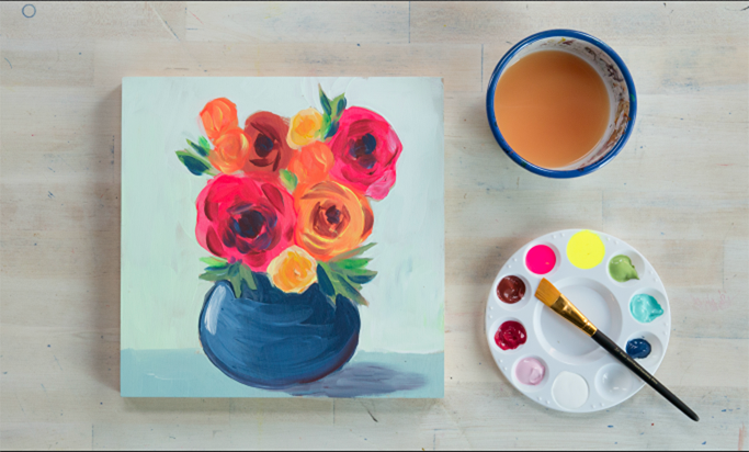Paint Along Party: Learn To Paint "Modern Florals" with Creativebug