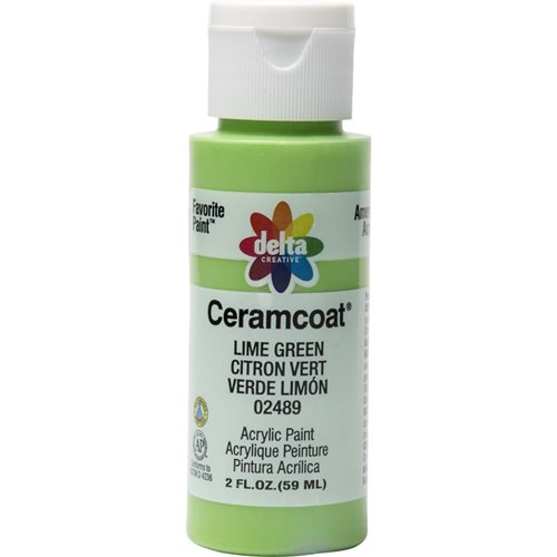 Delta Ceramcoat Acrylic Paint - Lime Green, 2 oz. - 024890202W