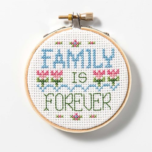 Free Counted Cross Stitch Pattern - Family is Forever