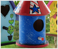 Stars and Stripes Mini Birdhouse