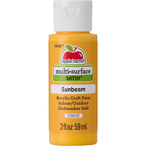 Apple Barrel ® Multi-Surface Satin Acrylic Paints - Sunbeam, 2 oz. - 21965E