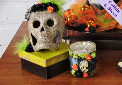 Frida Inspired Halloween Gift Box and Gothic Votive