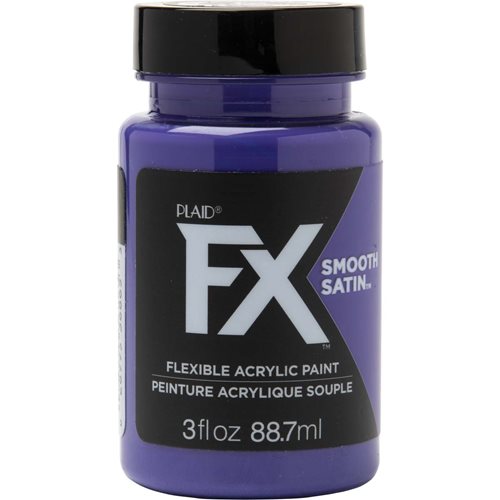 PlaidFX Smooth Satin Flexible Acrylic Paint - Voodoo Violet, 3 oz. - 36865