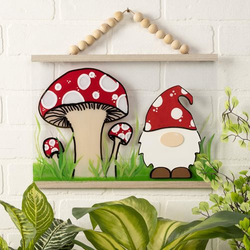 Mushroom Gnome Wall Hanging