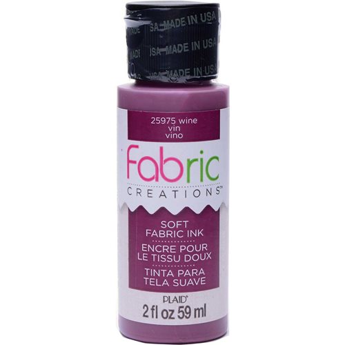 Fabric Creations™ Soft Fabric Inks - Wine, 2 oz. - 25975
