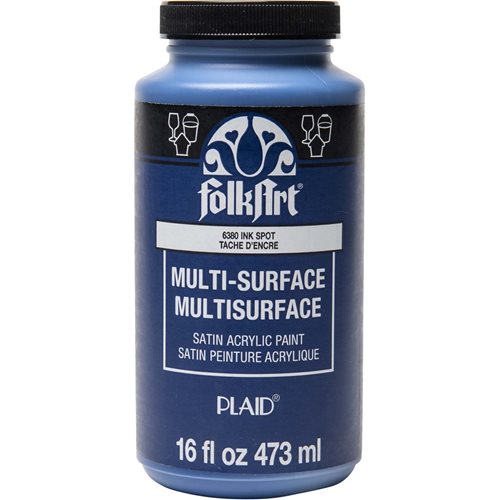FolkArt ® Multi-Surface Satin Acrylic Paints - Ink Spot, 16 oz. - 6380