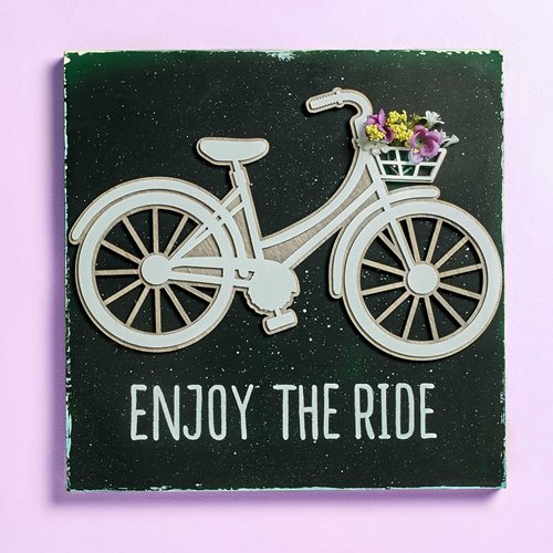 Enjoy the Ride Bicycle Sign