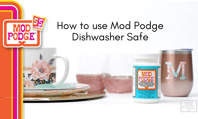 Mod Podge Dishwasher Safe Gloss Sealer, Glue and Finish, Clear, 8 fl oz 